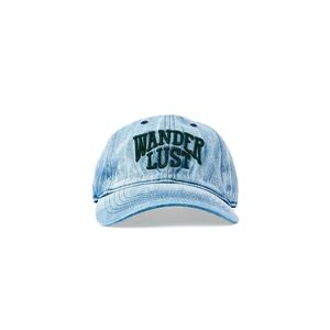 Baseball Cap "Wanderlust" Washed Denim -BRAND NEW Time & Tru Adventure Cabincore